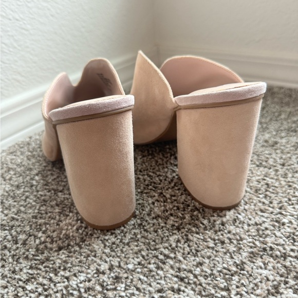 Chunky Nude Mule Heels - Picture 3 of 6